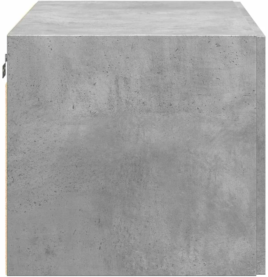 Sieninė spintelė, betono pilka, 80x42,5x40cm, apdirbta mediena