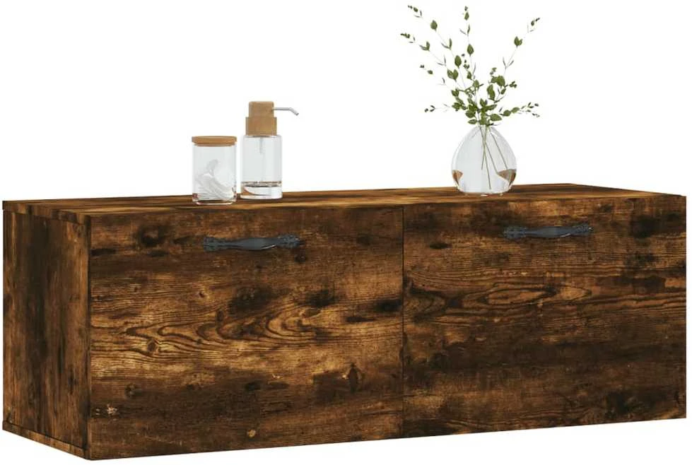 Sieninė spintelė, dūminio ąžuolo, 100x36,5x35cm, mediena