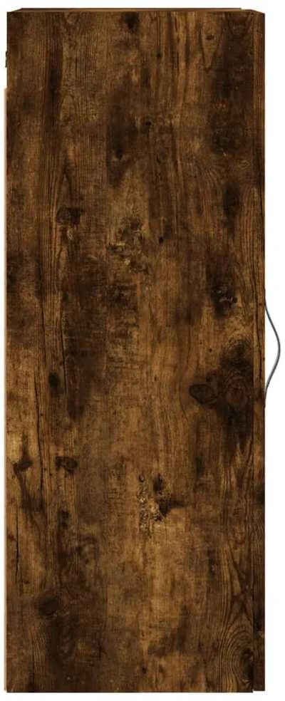 Sieninė spintelė, dūminio ąžuolo, 34,5x34x90cm, mediena