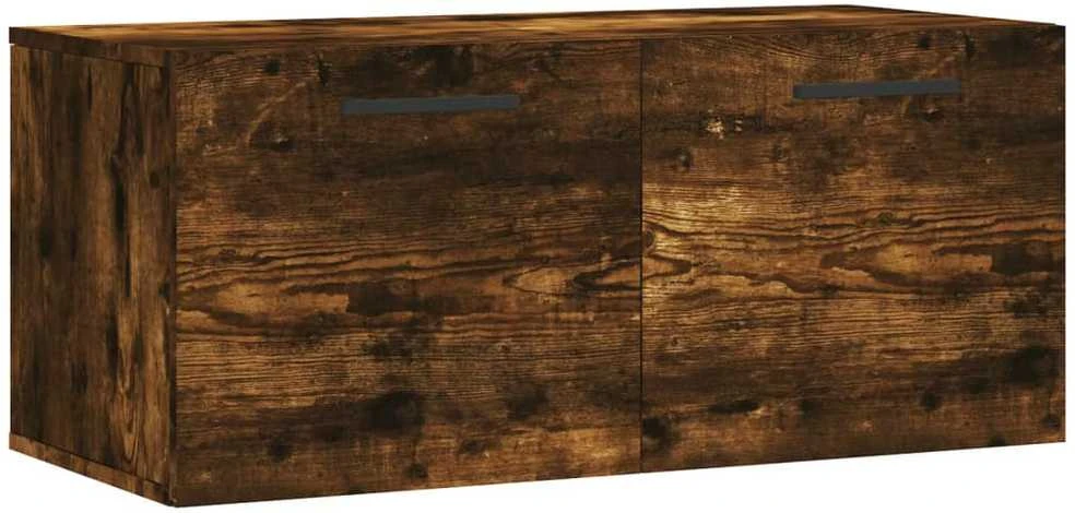 Sieninė spintelė, dūminio ąžuolo, 80x36,5x35cm, mediena