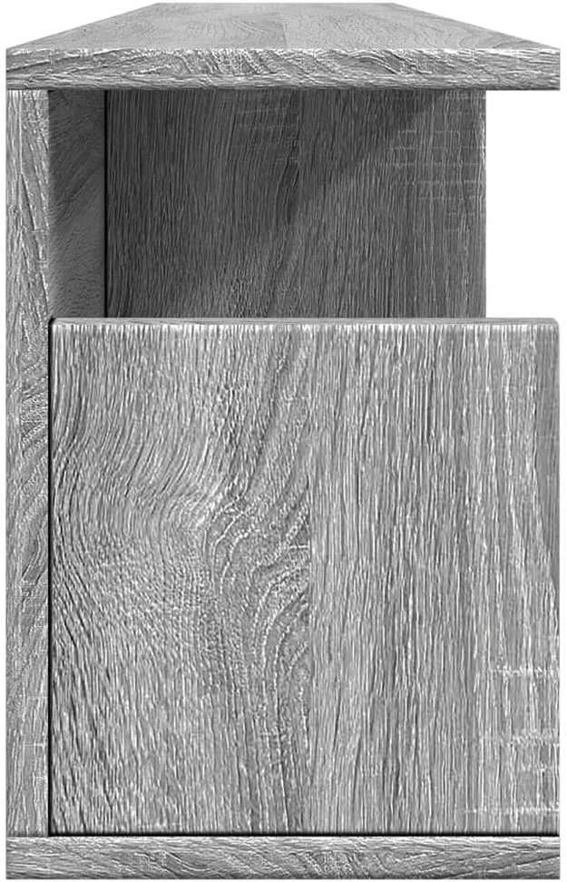 Sieninė spintelė, pilka ąžuolo, 100x20x30cm, apdirbta mediena