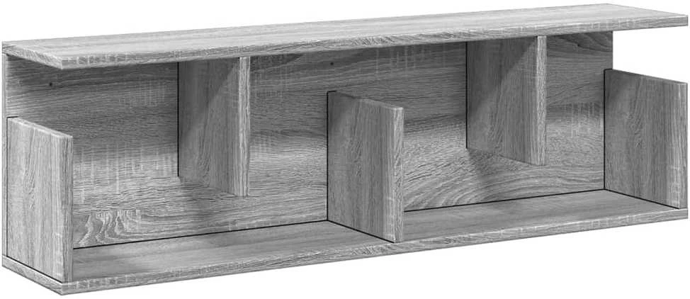 Sieninė spintelė, pilka ąžuolo, 100x20x30cm, apdirbta mediena