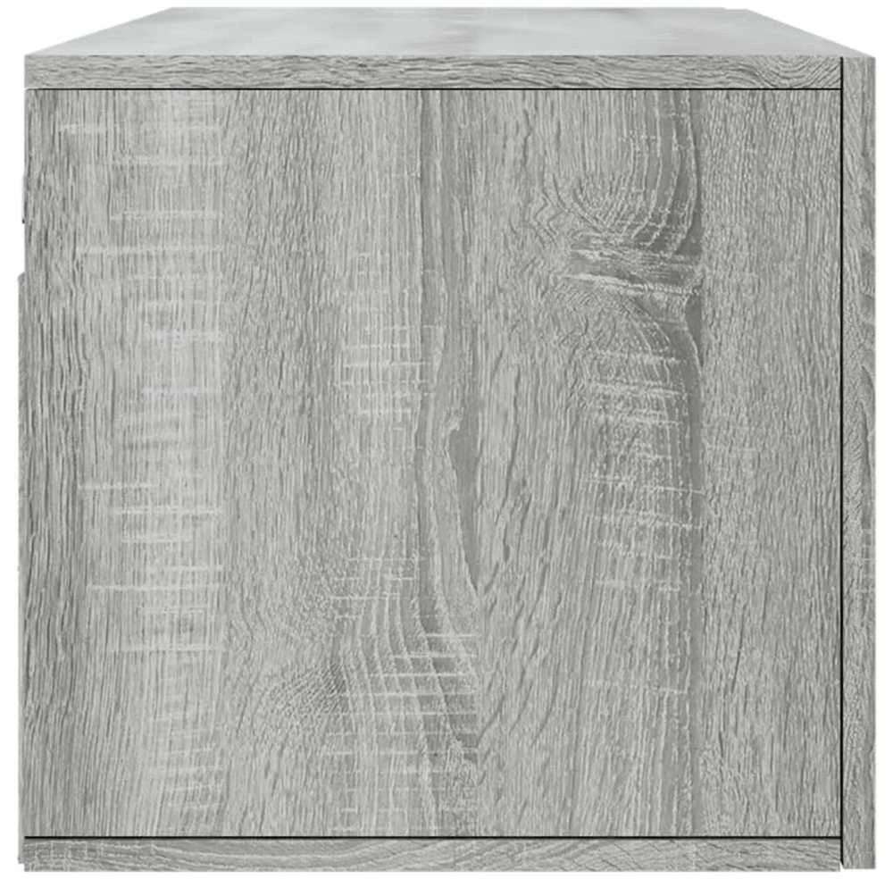 Sieninė spintelė, pilka ąžuolo, 100x36,5x35cm, apdirbta mediena
