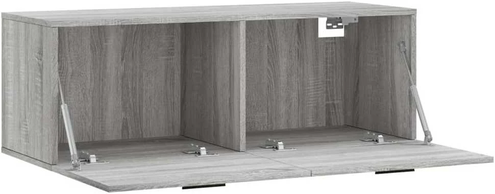 Sieninė spintelė, pilka ąžuolo, 100x36,5x35cm, apdirbta mediena