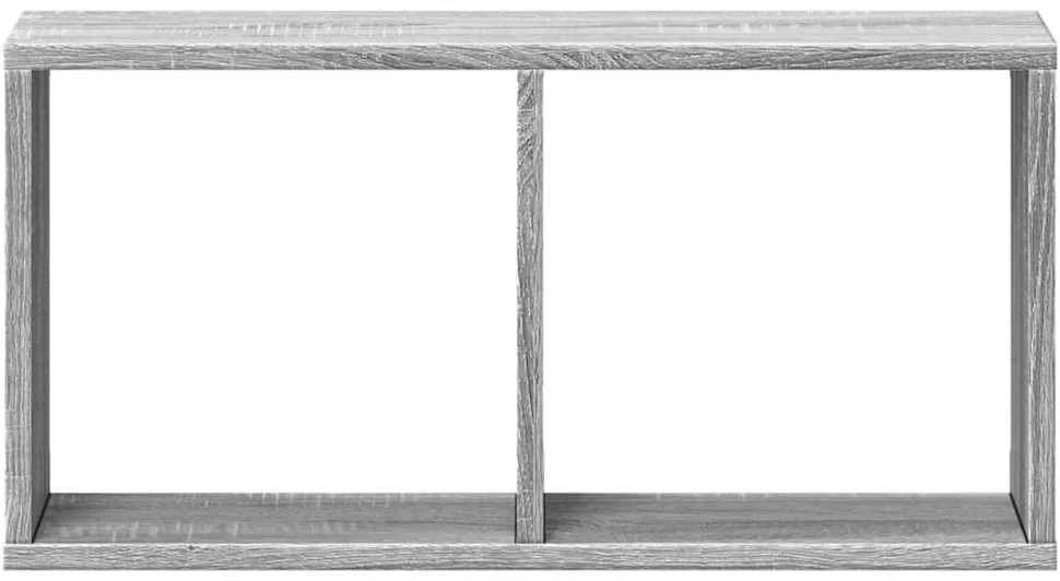 Sieninė spintelė, pilka ąžuolo, 60x16x30cm, apdirbta mediena