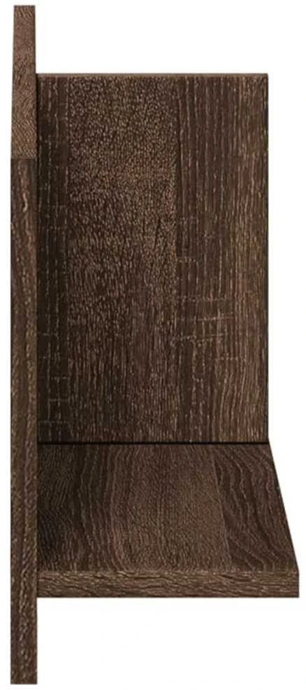 Sieninė spintelė, ruda ąžuolo, 70x16,5x30cm, apdirbta mediena