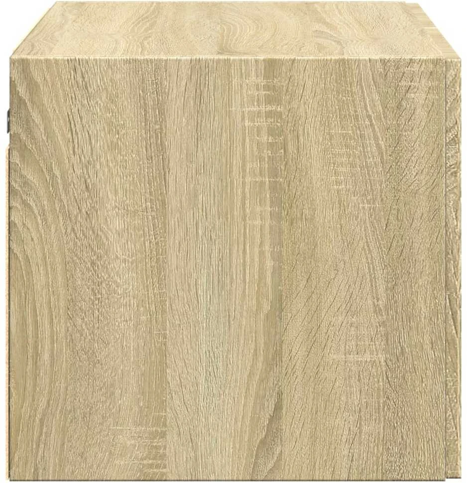 Sieninė spintelė, sonoma ąžuolo, 70x42,5x40cm, apdirbta mediena