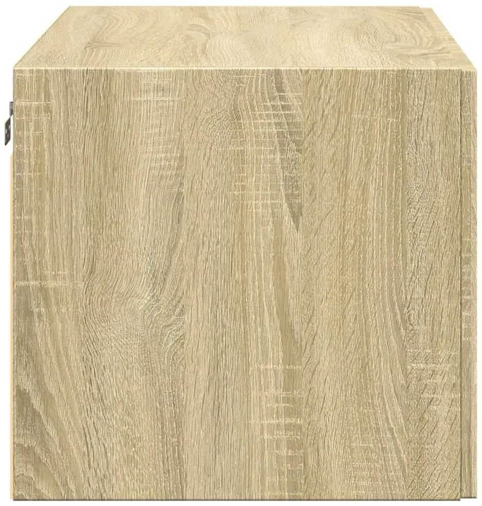 Sieninė spintelė, sonoma ąžuolo, 80x42,5x40cm, apdirbta mediena