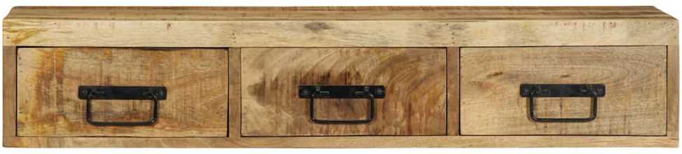 Sieninė televizoriaus spintelė, 100x30x19cm, mango mediena