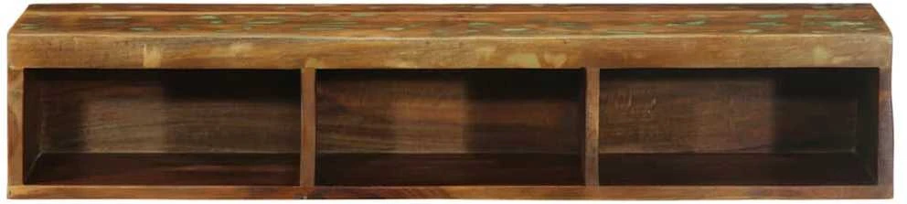 Sieninė televizoriaus spintelė, 100x30x19cm, perdirbta mediena