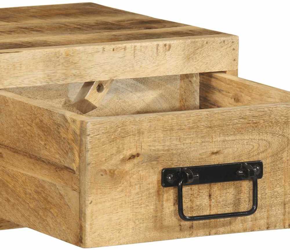 Sieninė televizoriaus spintelė, 100x30x19cm, mango mediena