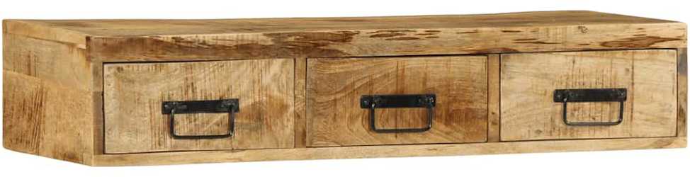 Sieninė televizoriaus spintelė, 100x30x19cm, mango mediena