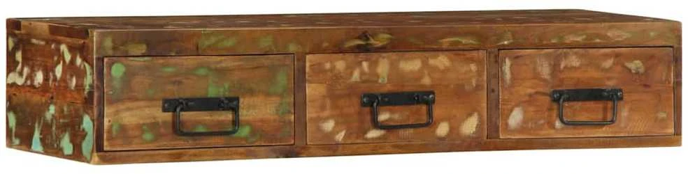 Sieninė televizoriaus spintelė, 100x30x19cm, perdirbta mediena