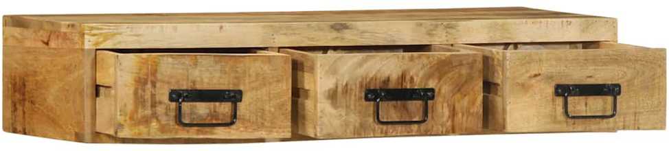 Sieninė televizoriaus spintelė, 100x30x19cm, mango mediena