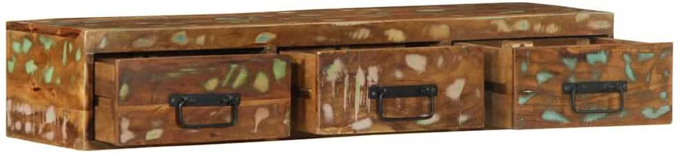 Sieninė televizoriaus spintelė, 100x30x19cm, perdirbta mediena