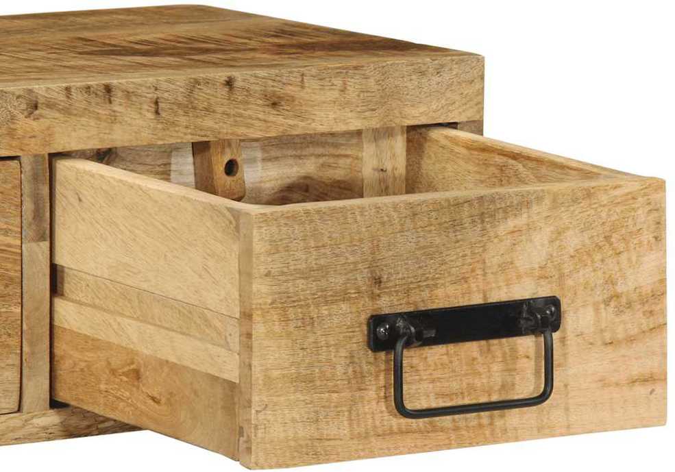 Sieninė televizoriaus spintelė, 60x30x19cm, mango mediena