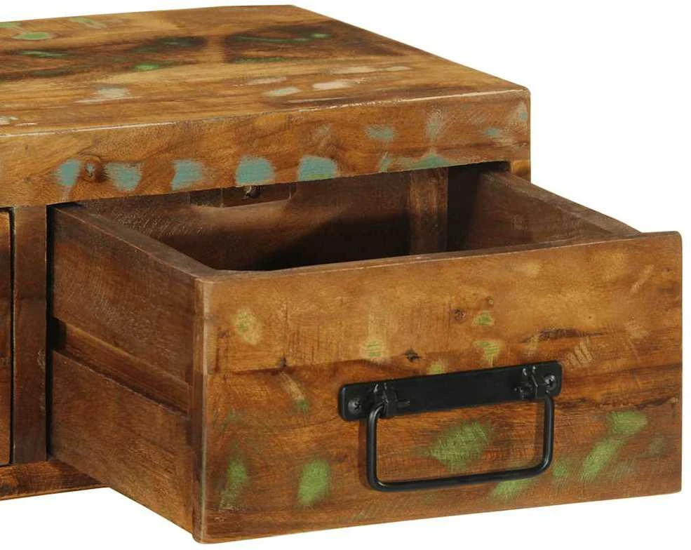 Sieninė televizoriaus spintelė, 60x30x19cm, perdirbta mediena