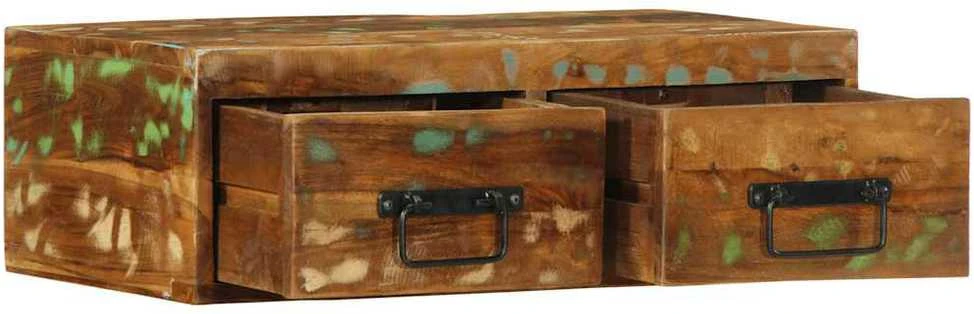 Sieninė televizoriaus spintelė, 60x30x19cm, perdirbta mediena
