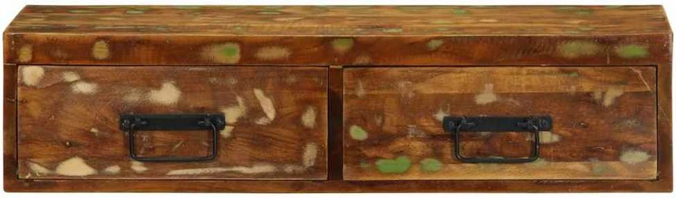 Sieninė televizoriaus spintelė, 80x30x19cm, perdirbta mediena