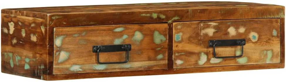 Sieninė televizoriaus spintelė, 80x30x19cm, perdirbta mediena