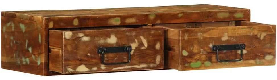 Sieninė televizoriaus spintelė, 80x30x19cm, perdirbta mediena