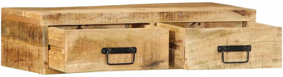 Sieninė televizoriaus spintelė, 80x30x19cm, mango mediena
