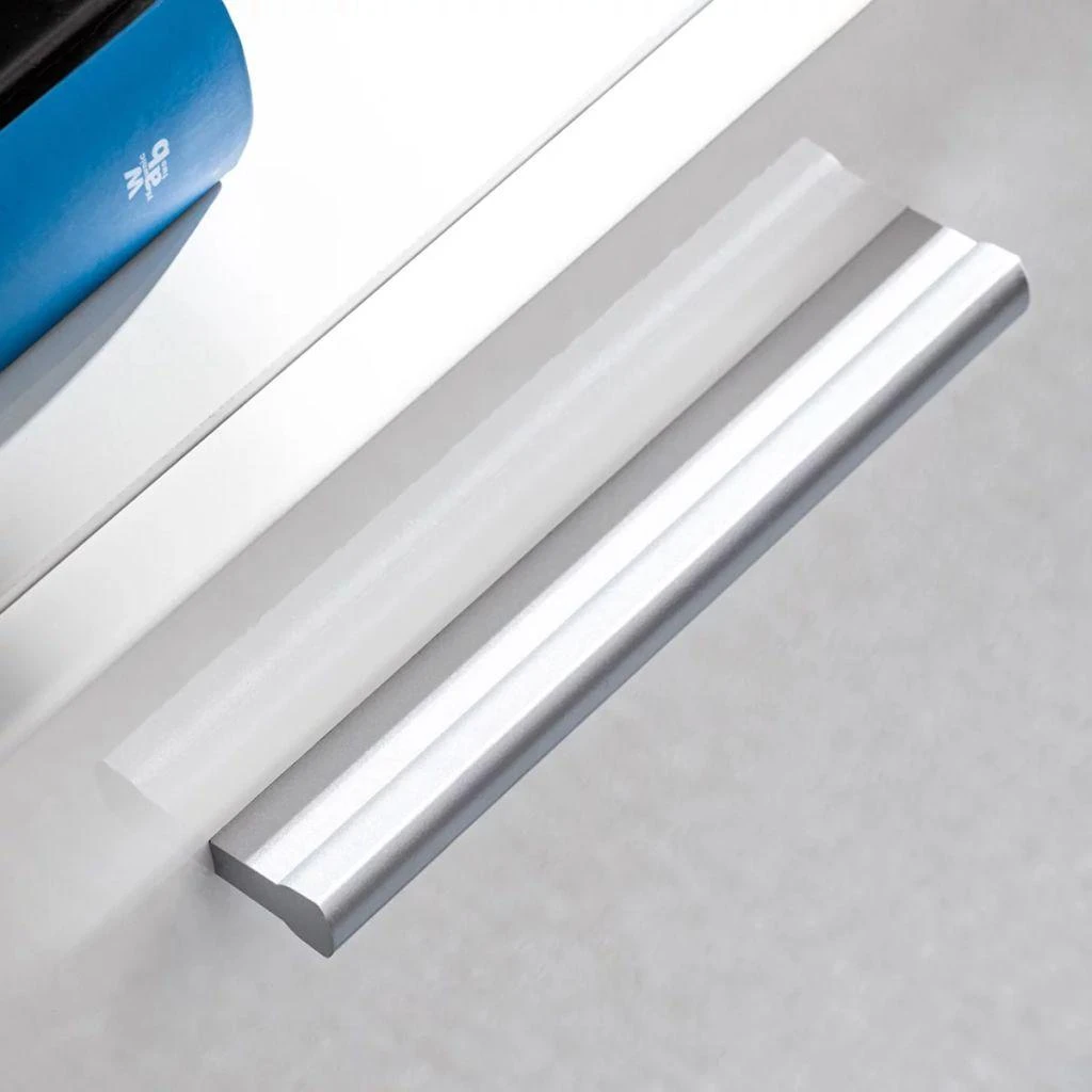 TV staliukas Sieninė TV sekcija su LED šviesomis, 5d., blizgi balta