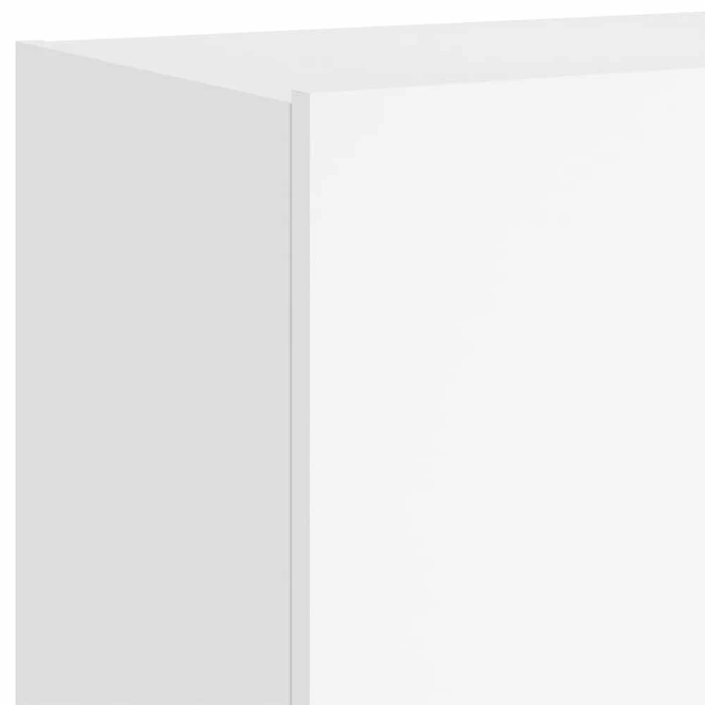 TV staliukas Sieninė TV spintelė su LED lemputėmis, balta, 100x35x41cm