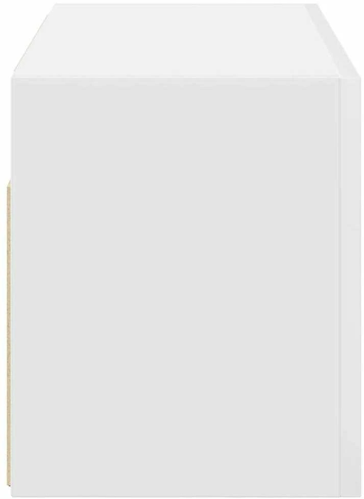 Sieninė vonios kambario spintelė, baltos, 60x25x30cm, mediena