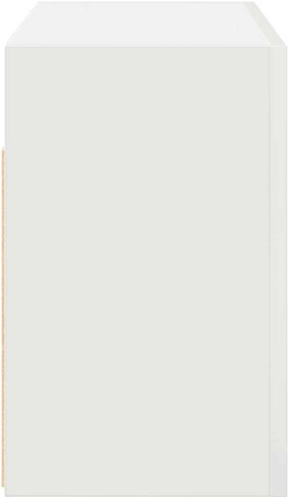 Sieninė vonios kambario spintelė, baltos, 60x25x40cm, mediena