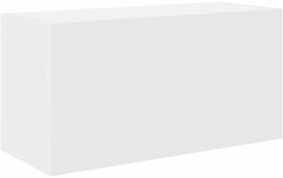 Sieninė vonios kambario spintelė, baltos, 60x25x30cm, mediena