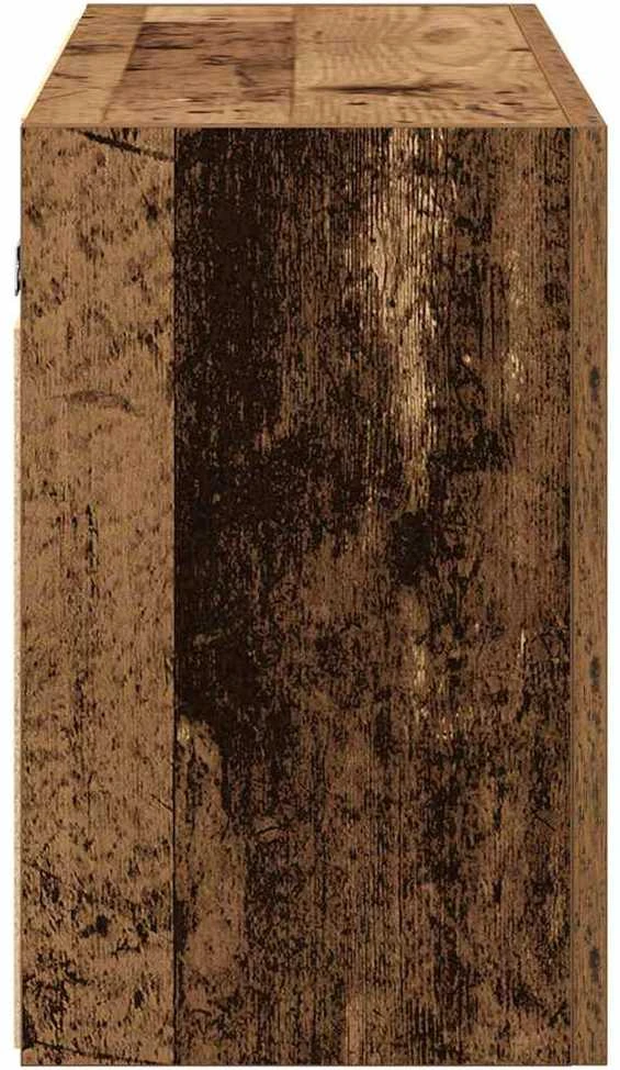 Sieninė vonios kambario spintelė, medienos, 100x25x40cm