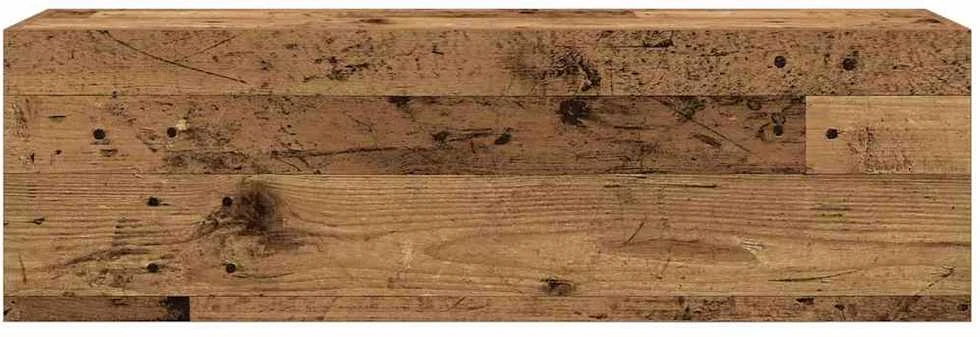 Sieninė vonios kambario spintelė, medienos, 100x25x30cm