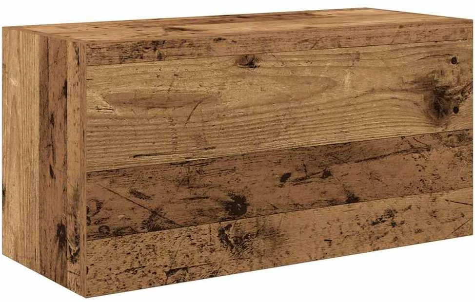 Sieninė vonios kambario spintelė, medienos, 60x25x30cm, mediena