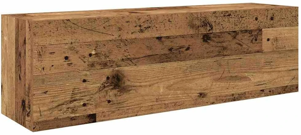 Sieninė vonios kambario spintelė, medienos, 100x25x30cm