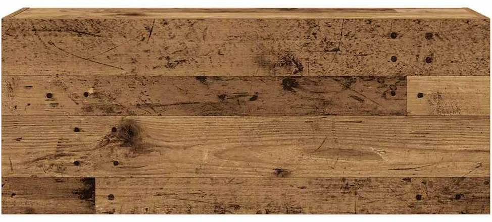 Sieninė vonios kambario spintelė, medienos, 100x25x40cm