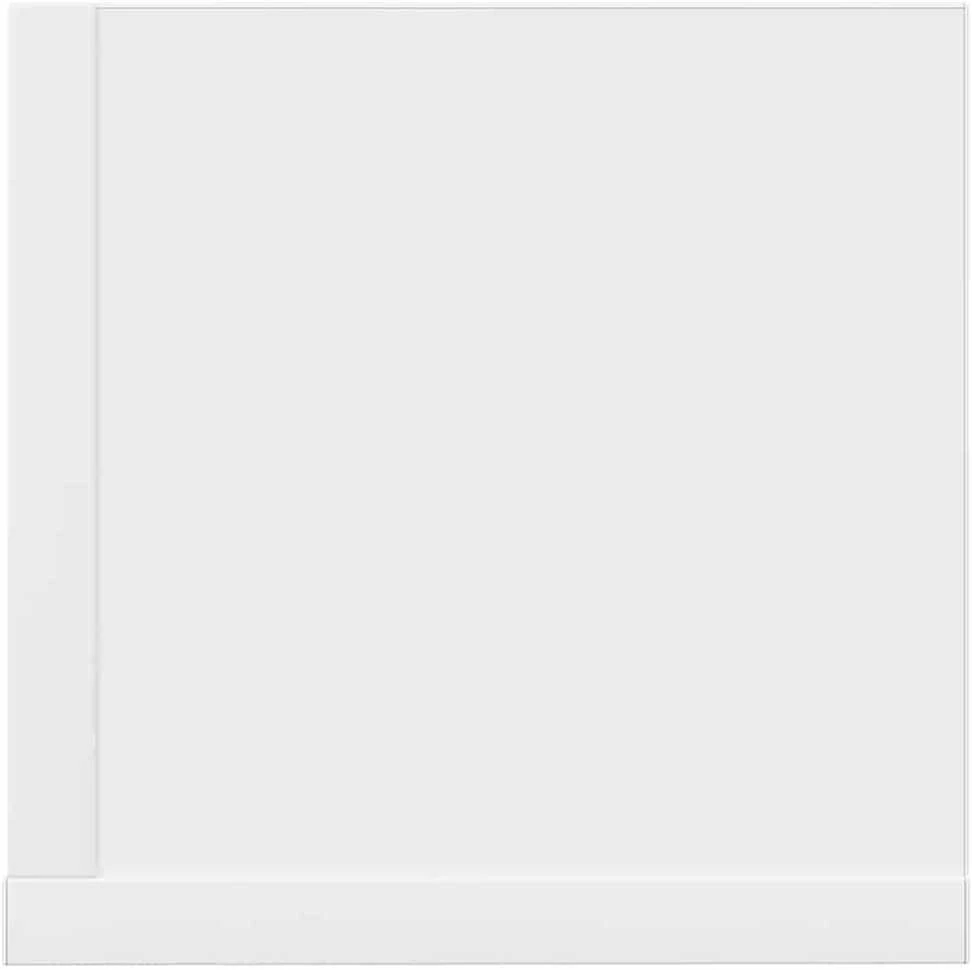 Sieninės lentynos, 2vnt., baltos, 100x16,5x16,5cm, mediena
