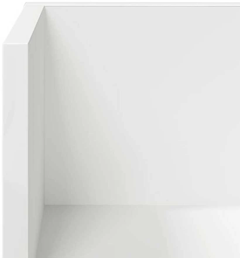 Sieninės lentynos, 2vnt., baltos, 100x16,5x16,5cm, mediena