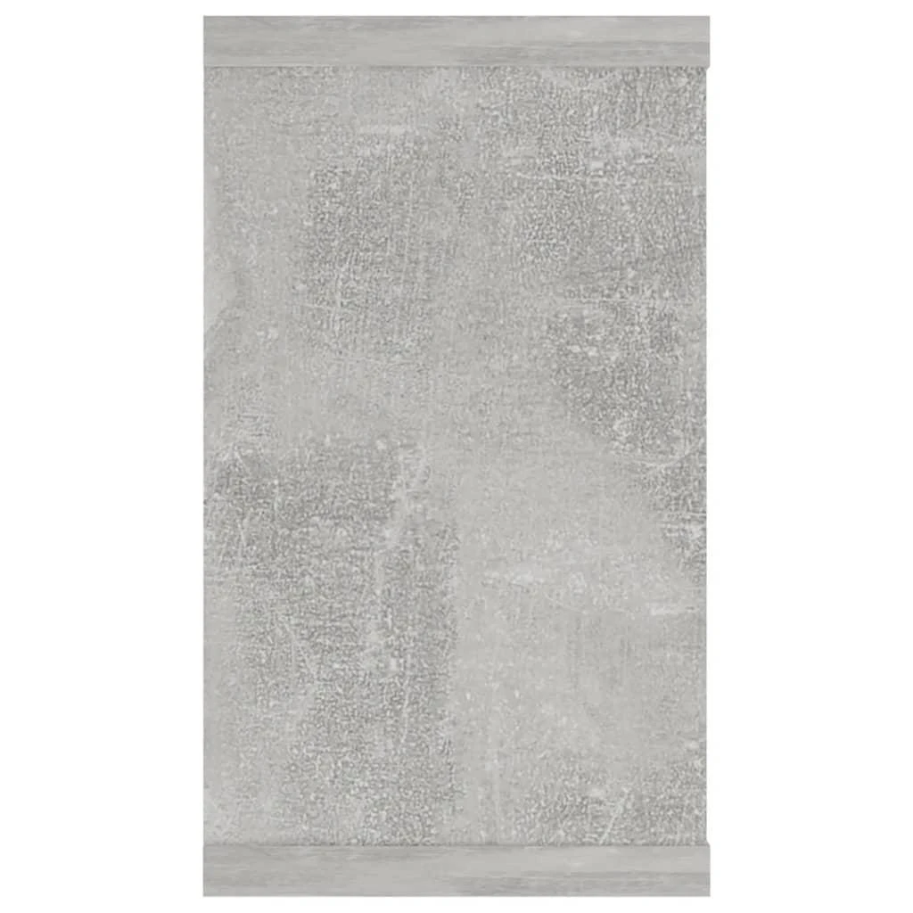 Sieninės lentynos, 2vnt., betono, 80x15x26,5cm, mediena