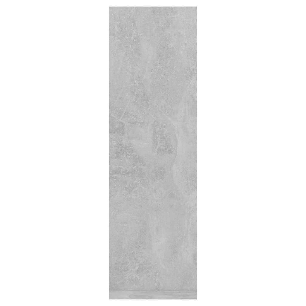 Sieninės lentynos, 2vnt., betono, 50x15x50cm, apdirbta mediena