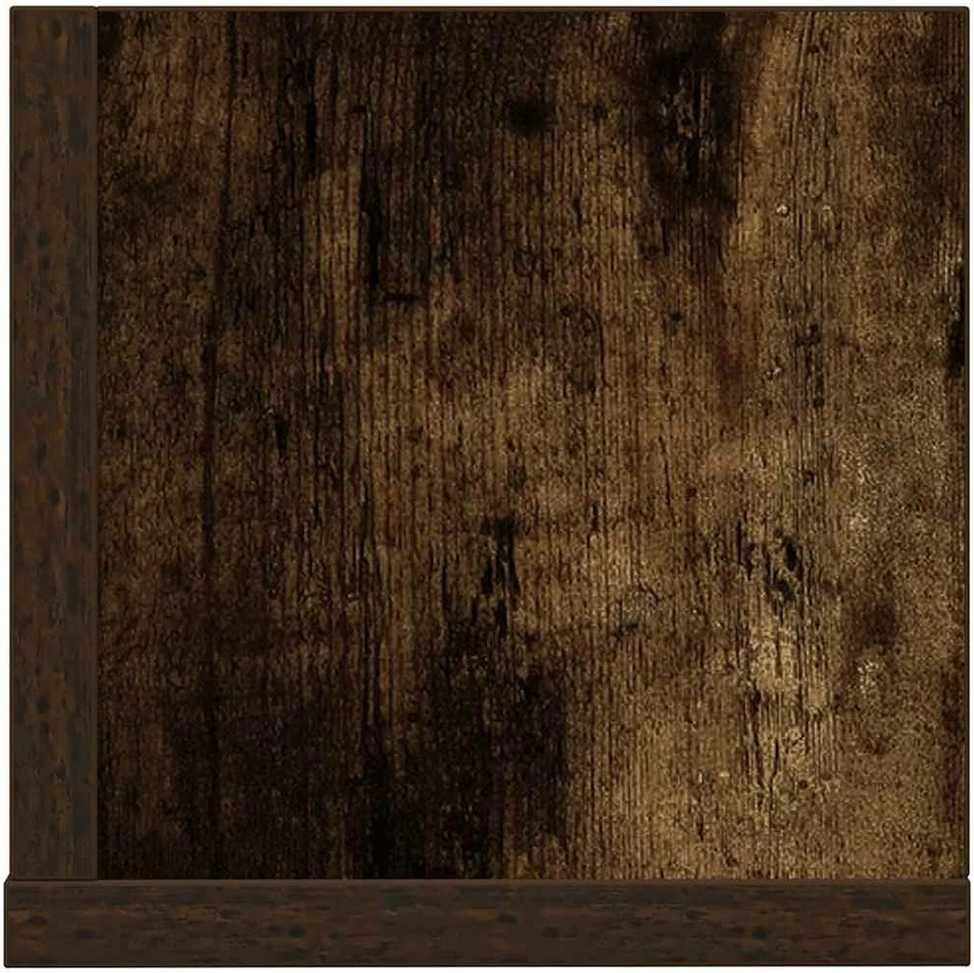 Sieninės lentynos, 2vnt., dūminės, 100x16,5x16,5cm, mediena