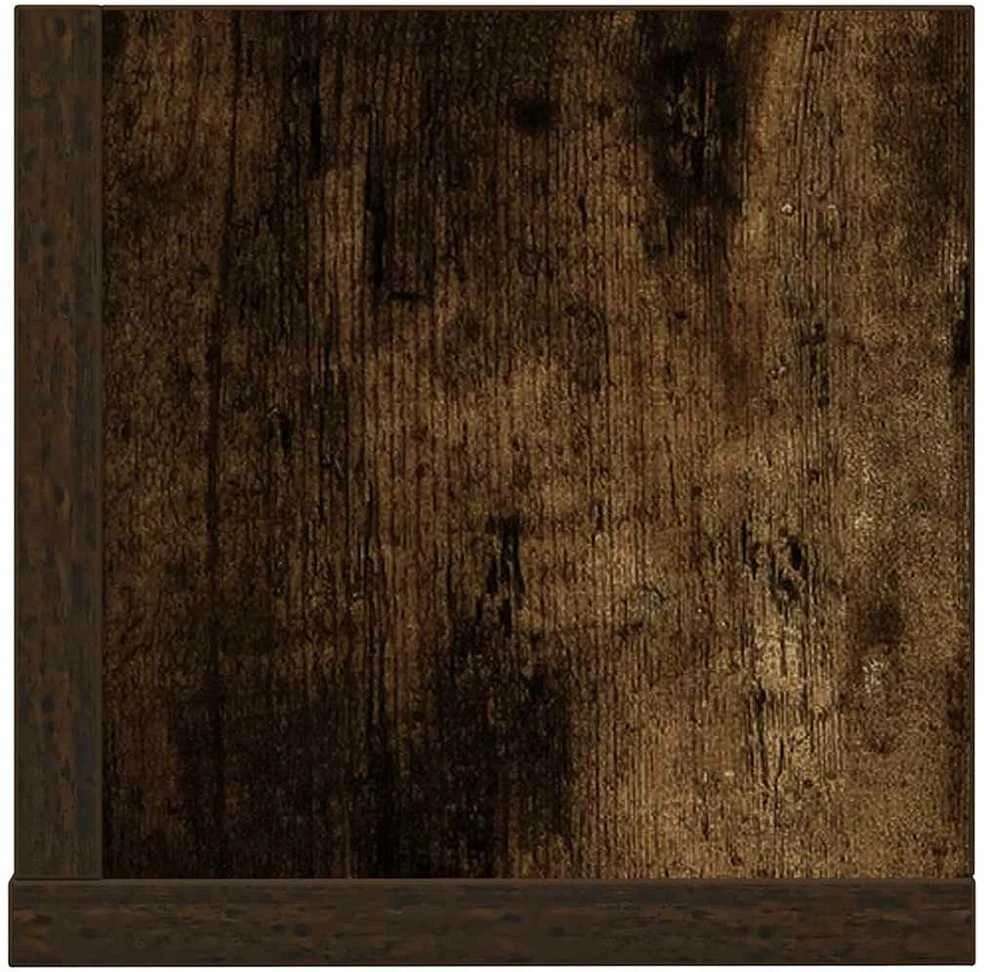 Sieninės lentynos, 2vnt., dūminės, 75x16,5x16,5cm, mediena
