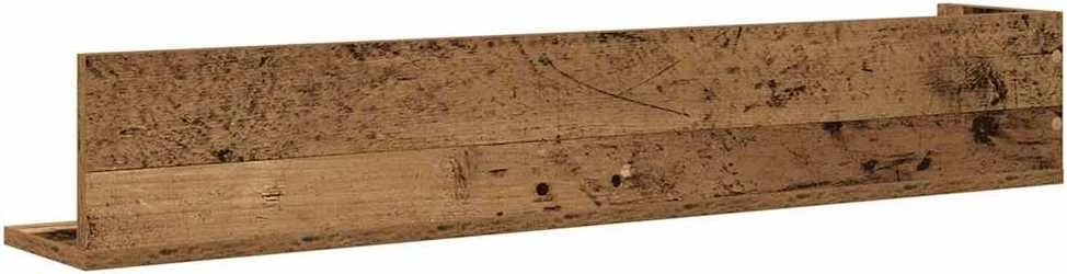 Sieninės lentynos, 2vnt., medienos, 100x16,5x16,5cm, mediena