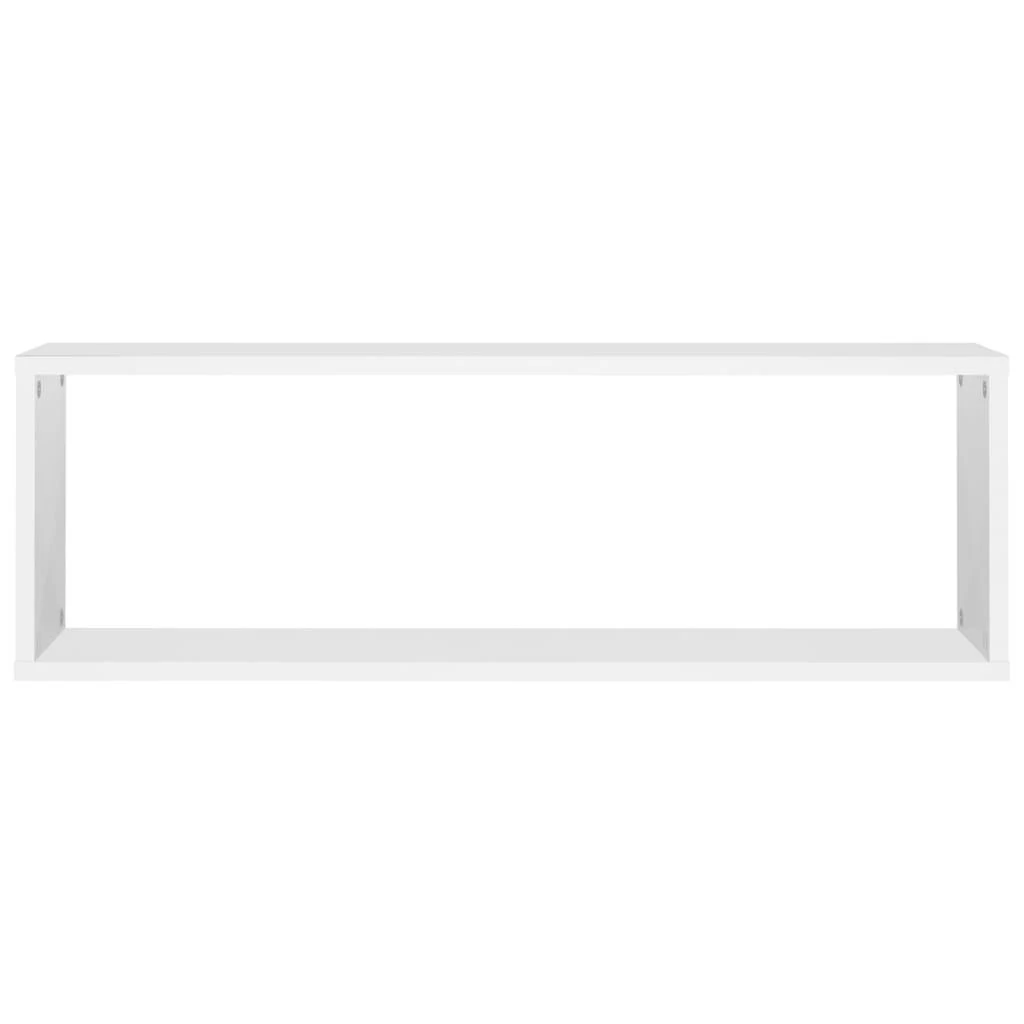 Sieninės lentynos, 4vnt., baltos, 80x15x26,5cm apdirbta mediena