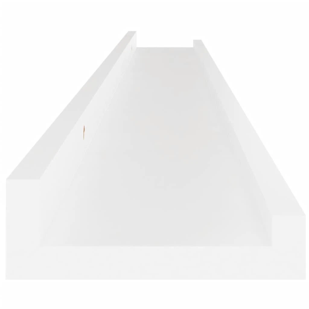 Sieninės lentynos, 4vnt., baltos spalvos, 100x9x3cm