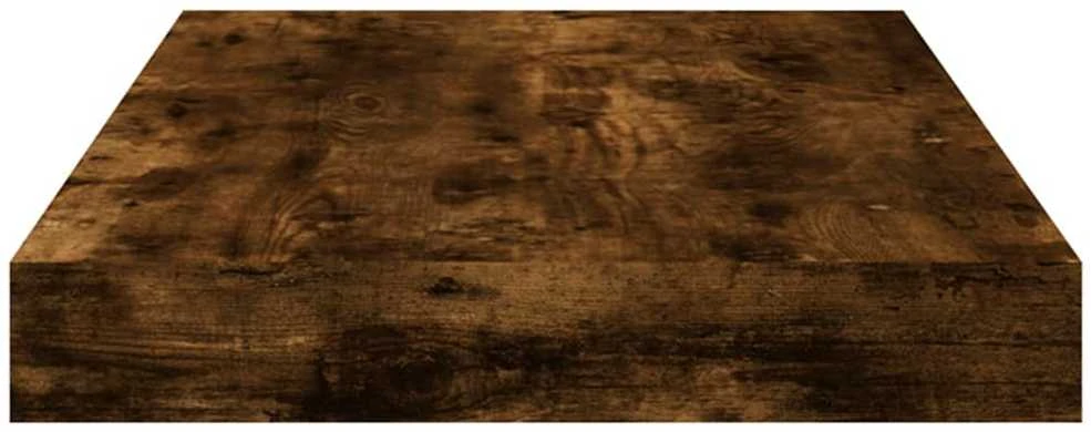 Sieninės lentynos, 4vnt., dūminio ąžuolo, 40x10x1,5cm, mediena