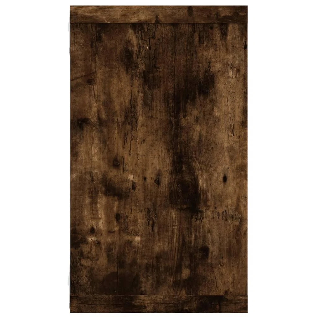 Sieninės lentynos, 4vnt., dūminio ąžuolo, 80x15x26,5cm, mediena