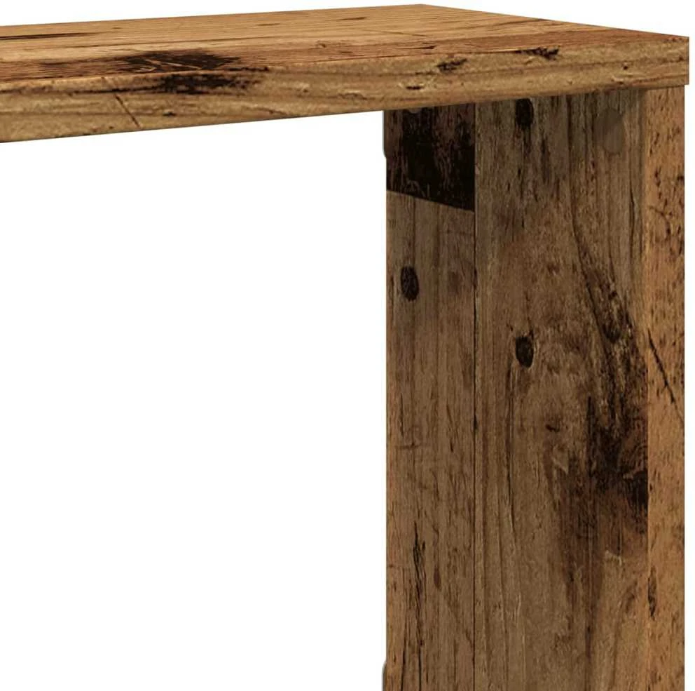 Sieninės lentynos, 4vnt., medienos, 100x15x30cm, kubo formos
