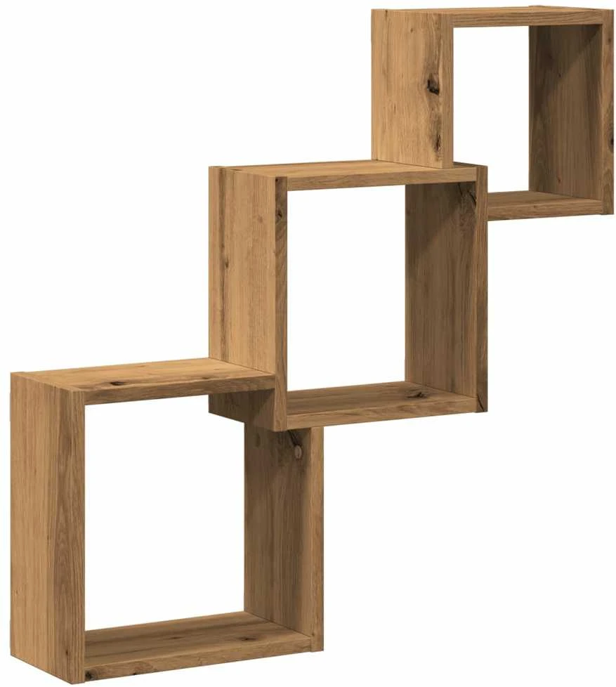 Sieninės lentynos, artisano, 68x15x68cm, MDP, kubo formos