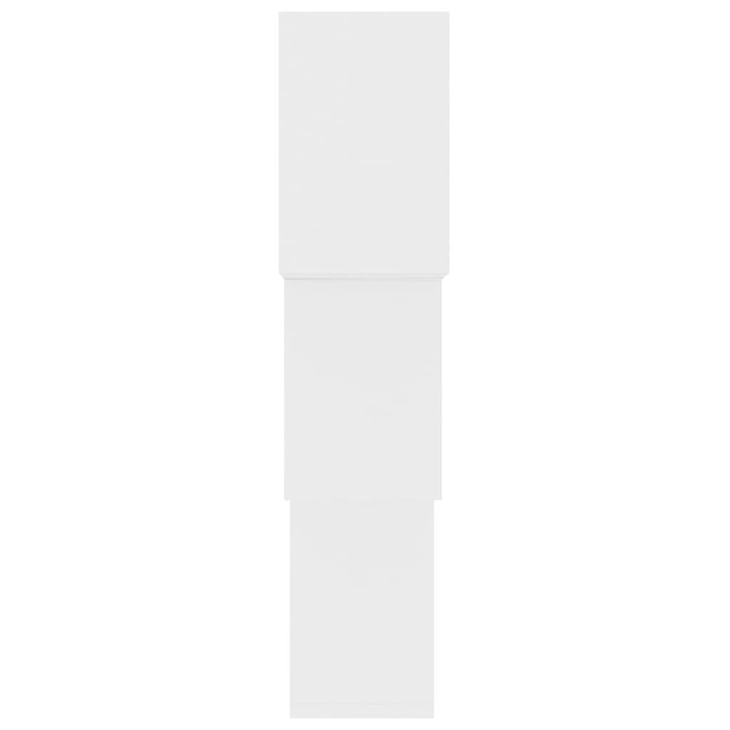 Sieninės lentynos, baltos sp., 68x15x68cm, MDP, kubo formos